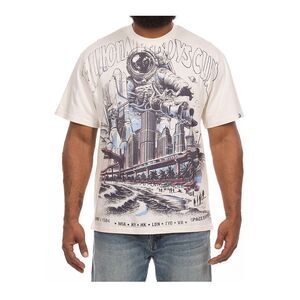 Billionaire Boys Club Crew Neck T-Shirt Space Expo Mens Cream 861-2317